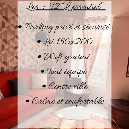 T2 Dahlia Centre-ville - Parking & Clim Apartment *
